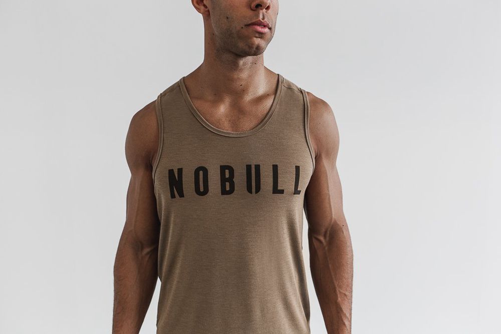 Débardeurs NOBULL Homme Marron - NOBULL,France (6170-EDKNS)